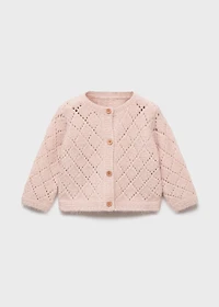 Crochet knitted cardigan