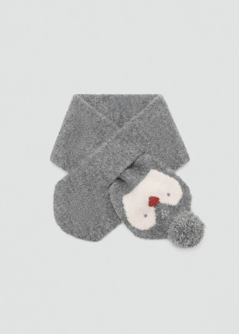 Penguin knit scarf