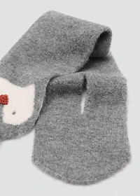 Penguin knit scarf