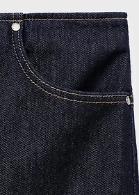 Midi denim skirt
