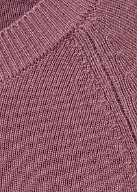 Knitted sweater with cut-out