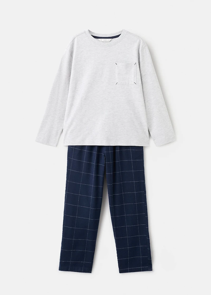 Pack of check pyjamas