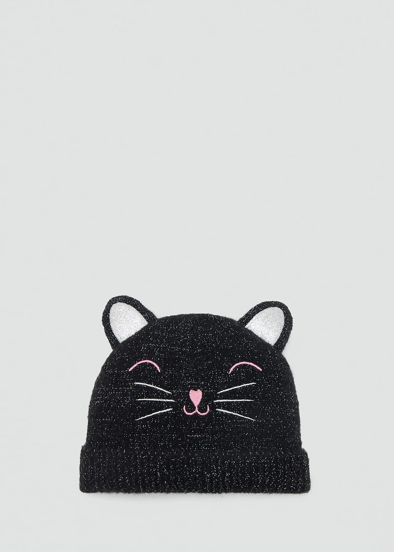 Lurex kitten hat