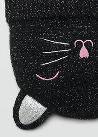 Lurex kitten hat