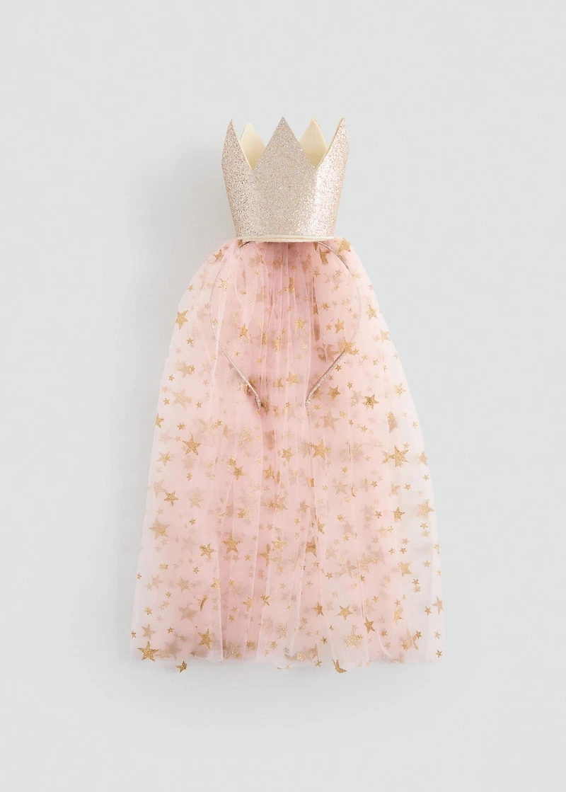 Glitter star tulle headband
