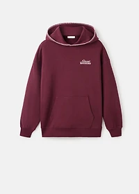 Embroidered hooded sweatshirt