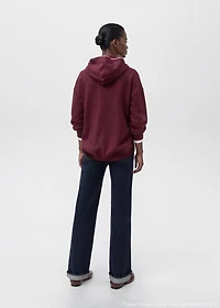 Embroidered hooded sweatshirt