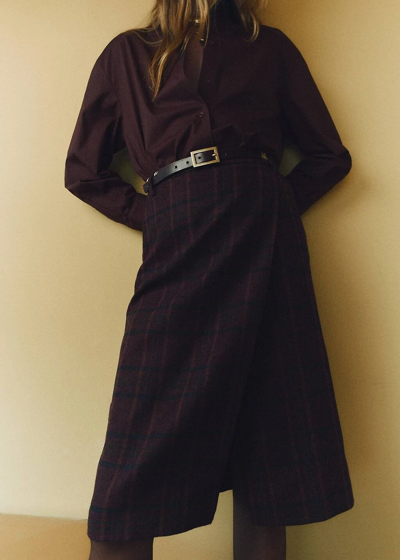 Oversize poplin shirt