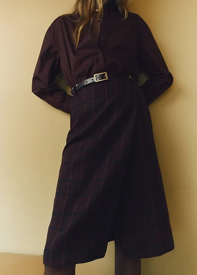 Oversize poplin shirt