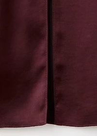 Belt satin dress