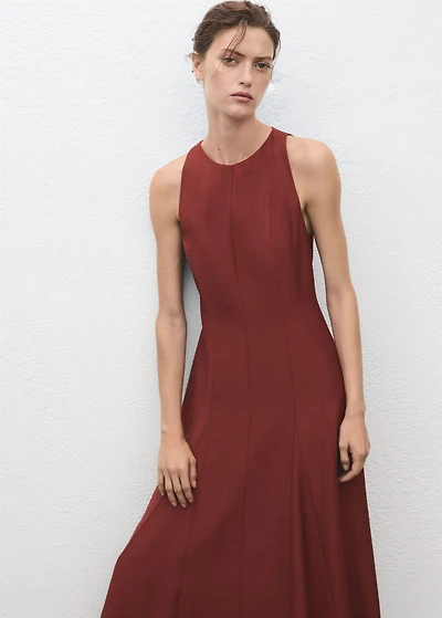 Long flared dress