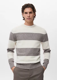 Striped Wool Blend Sweater
