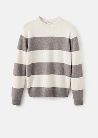 Striped Wool Blend Sweater