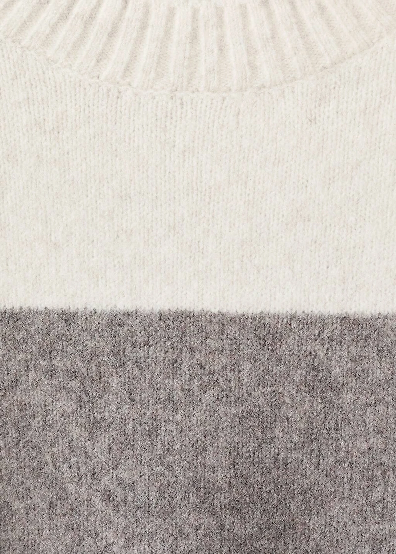 Striped Wool Blend Sweater