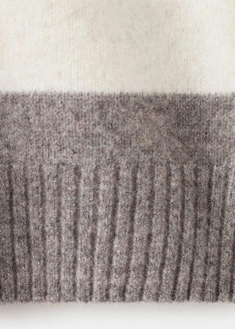 Striped Wool Blend Sweater