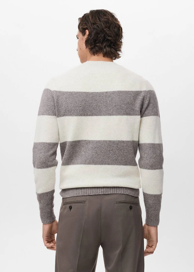 Striped Wool Blend Sweater