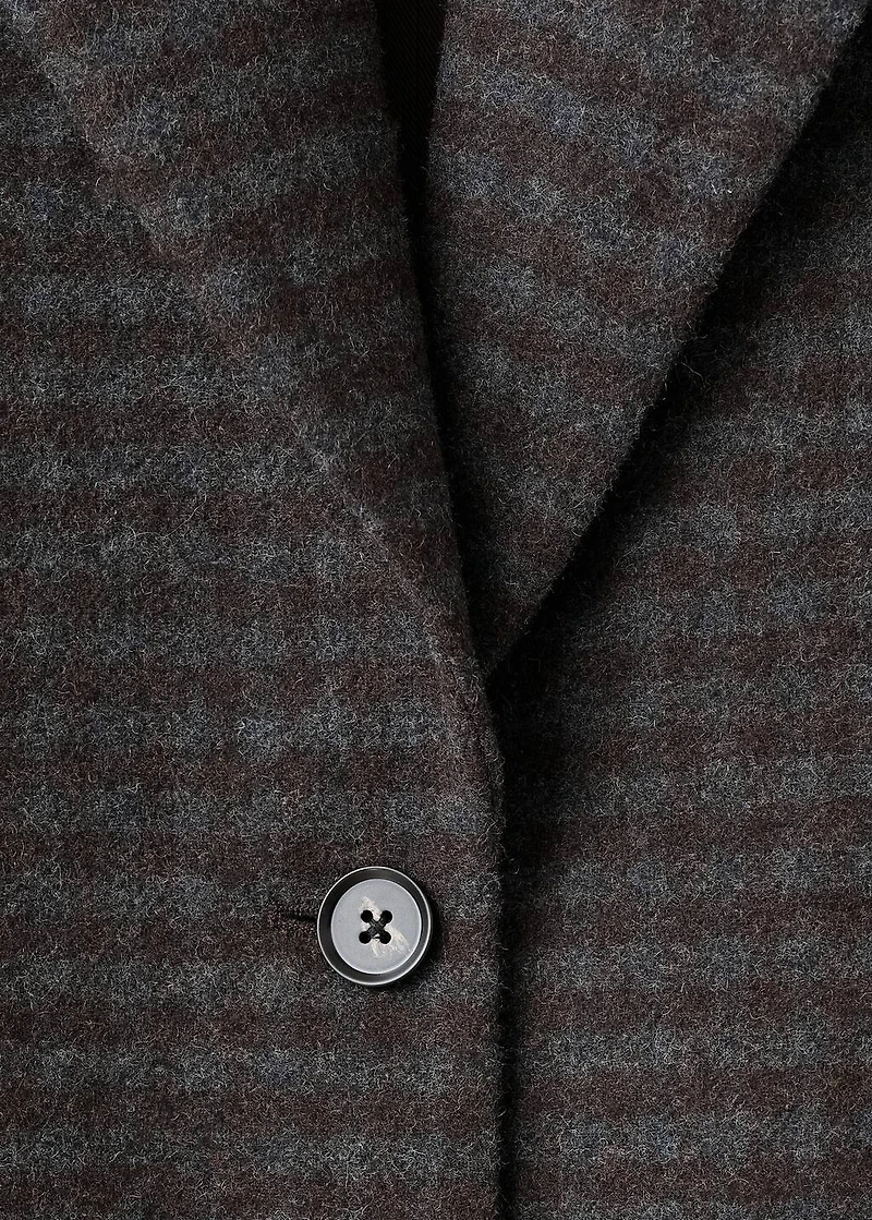 Micro-houndstooth wool jacket