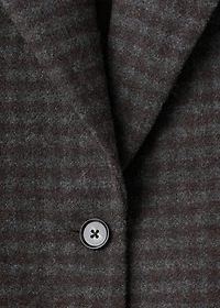 Micro-houndstooth wool jacket