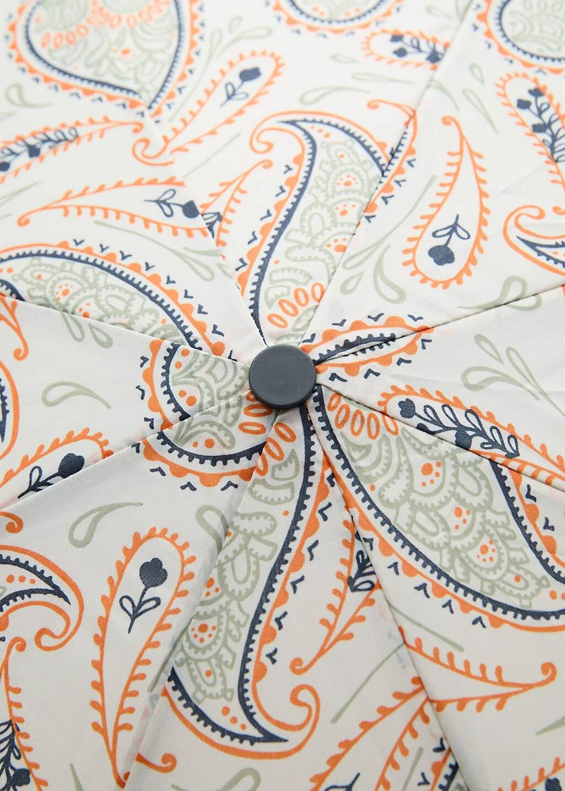 Paisley-print umbrella