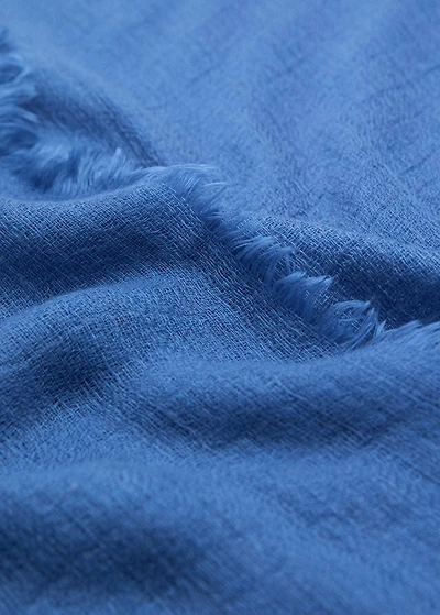 Frayed edge scarf