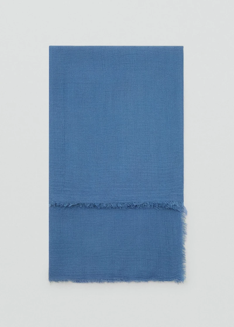 Frayed edge scarf