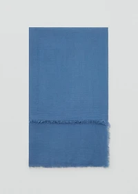 Frayed edge scarf