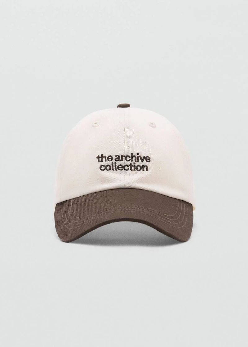 Embroidered message cap