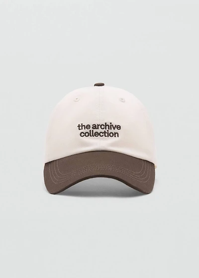 Embroidered message cap
