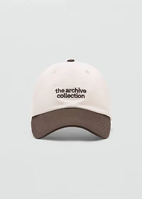 Embroidered message cap