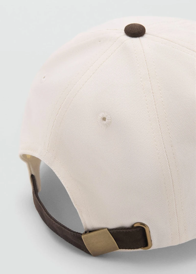 Embroidered message cap