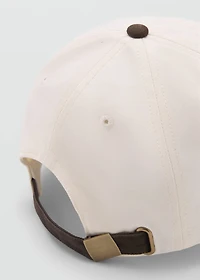 Embroidered message cap