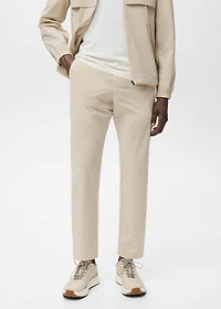 Slim-fit water-repellent pants