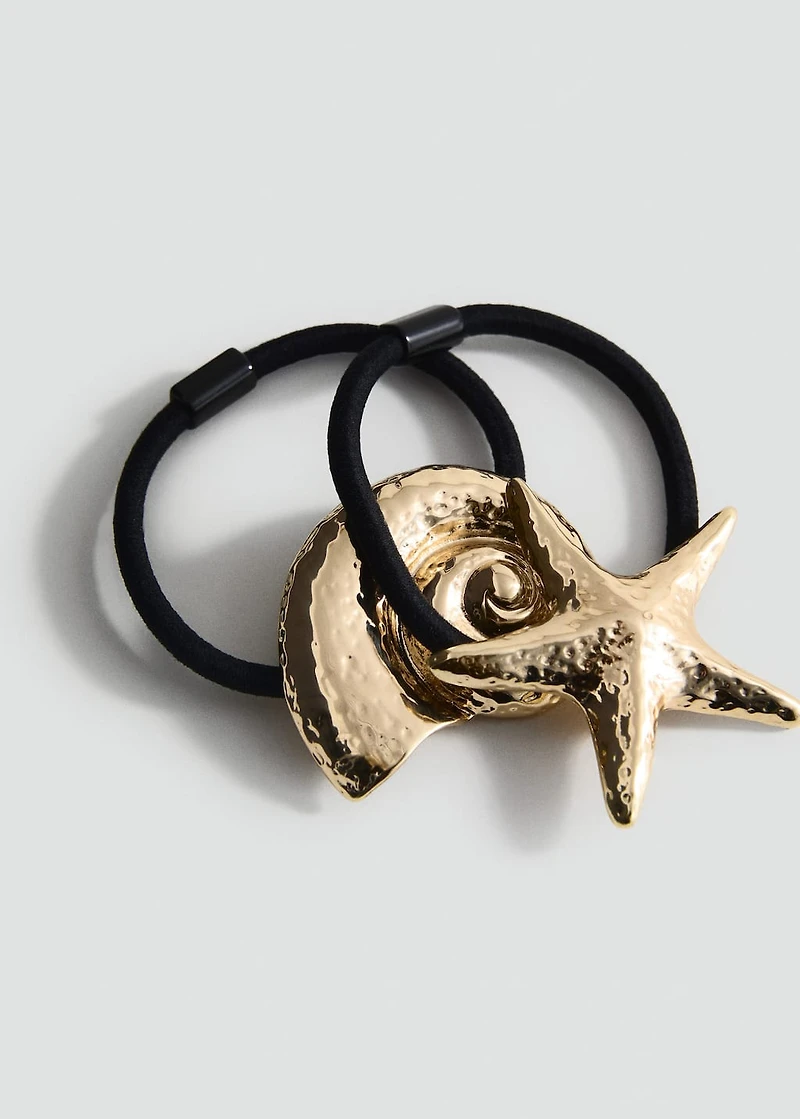 Set of marine-design hair bands