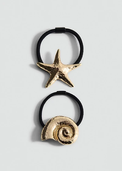 Set of marine-design hair bands
