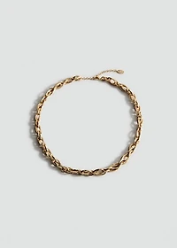 Combined-link chain necklace