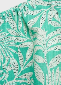 Asymmetric printed top