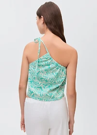 Asymmetric printed top