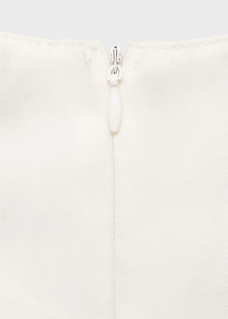 Fitted halter-neck blouse