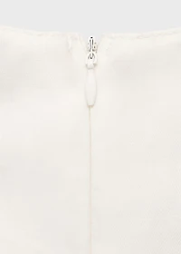 Fitted halter-neck blouse