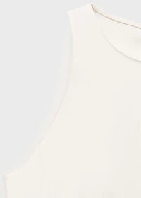 Fitted halter-neck blouse