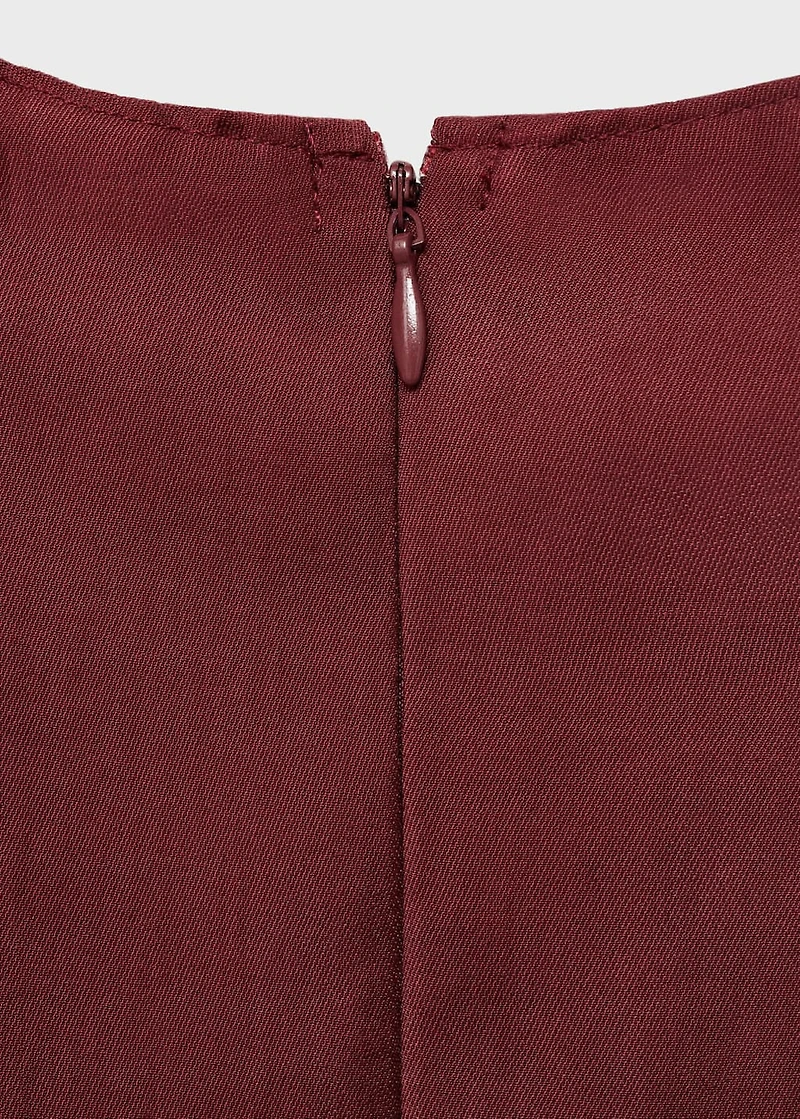 Fitted halter-neck blouse