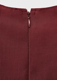 Fitted halter-neck blouse