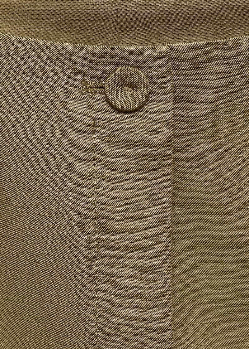 Linen-blend suit vest