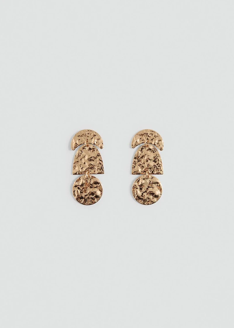 Long textured earrings