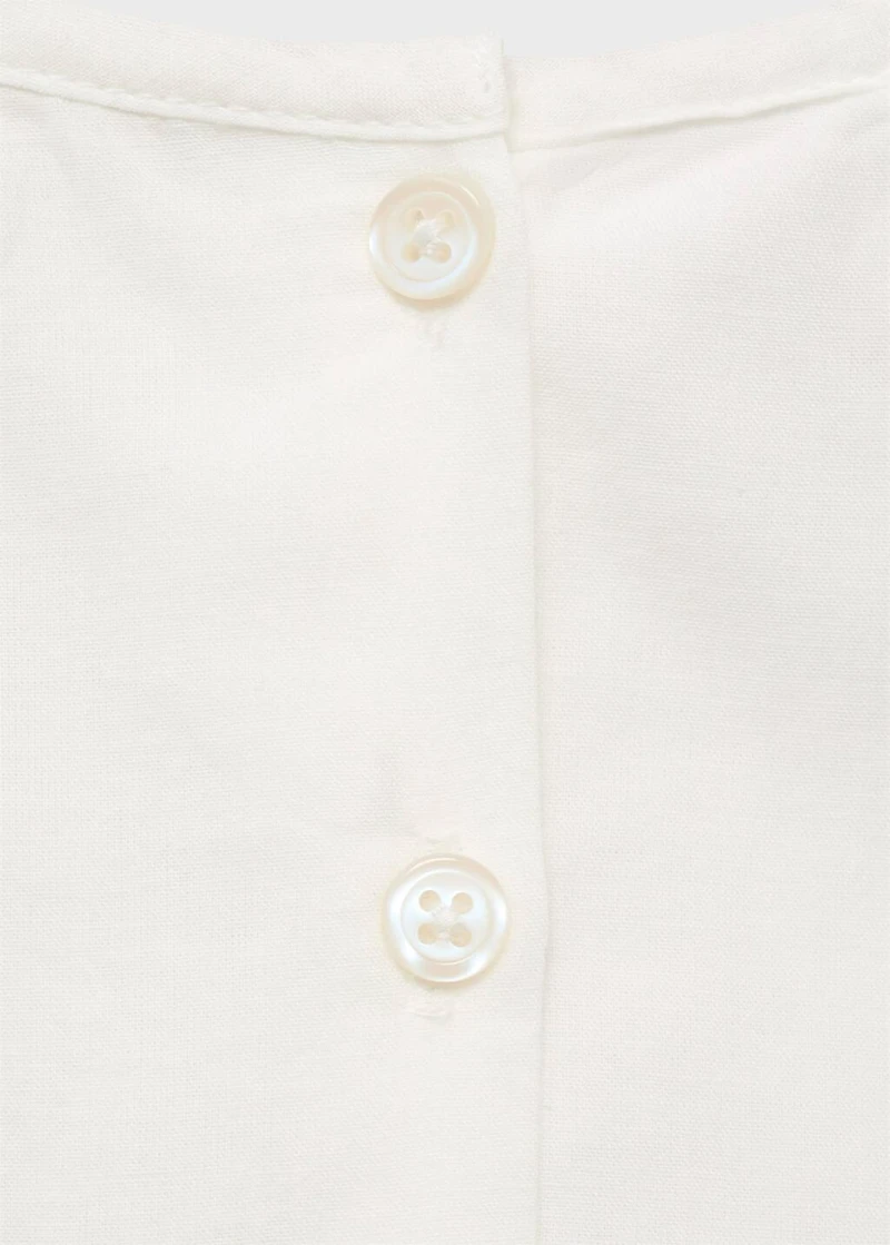Embroidered cotton blouse