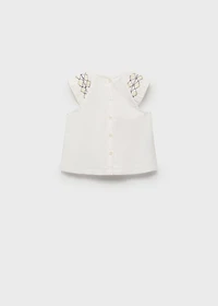 Embroidered cotton blouse