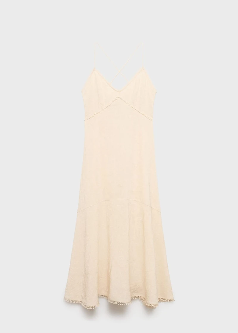 Embroidered midi dress