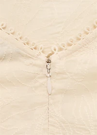 Embroidered midi dress