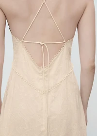 Embroidered midi dress