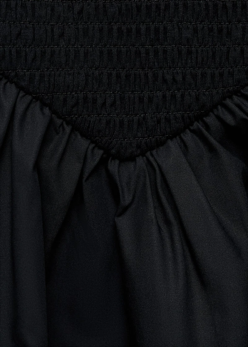 Combined gathered dress